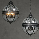GobekUsa Bronze Black Glass Globe Chandelier for Foyer