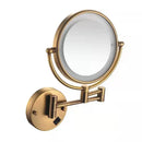 GobekUsa Bronze Brass Wall Mounted 8" LED Makeup Mirror 3X/1X Magnification