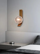 GobekUsa Bronze Bubble Glass Wall Sconce Lamps for Bedroom Bathroom Decor