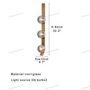 GobekUsa Bronze Bubble Glass Wall Sconce Lamps for Bedroom Bathroom Decor