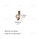 GobekUsa Bronze Bubble Glass Wall Sconce Lamps for Bedroom Bathroom Decor