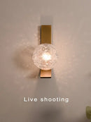 GobekUsa Bronze Bubble Glass Wall Sconce Lamps for Bedroom Bathroom Decor
