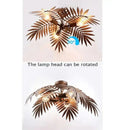 GobekUsa Bronze Coconut Tree Pendant Lamp with Adjustable LED Lights for Home and Hospitality