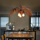 GobekUsa Bronze Coconut Tree Pendant Lamp with Adjustable LED Lights for Home and Hospitality
