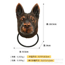GobekUsa Dog Head Door Knocker Pendant Resin Wall Decoration, Courtyard Crafts