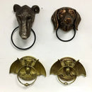GobekUsa Dog Head Door Knocker Pendant Resin Wall Decoration, Courtyard Crafts