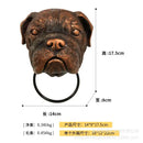GobekUsa Dog Head Door Knocker Pendant Resin Wall Decoration, Courtyard Crafts