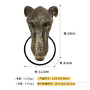 GobekUsa Dog Head Door Knocker Pendant Resin Wall Decoration, Courtyard Crafts