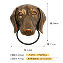 GobekUsa Dog Head Door Knocker Pendant Resin Wall Decoration, Courtyard Crafts