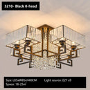 GobekUsa Crystal Rectangular Ceiling Light for Living Room, Bedroom, and Dining Room