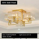 GobekUsa Crystal Rectangular Ceiling Light for Living Room, Bedroom, and Dining Room