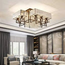 GobekUsa Crystal Rectangular Ceiling Light for Living Room, Bedroom, and Dining Room