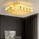 GobekUsa Crystal Rectangular Ceiling Light for Living Room, Bedroom, and Dining Room