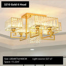 GobekUsa Crystal Rectangular Ceiling Light for Living Room, Bedroom, and Dining Room