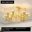 GobekUsa Crystal Rectangular Ceiling Light for Living Room, Bedroom, and Dining Room