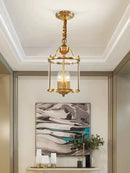 GobekUsa Bronze Glass Chandelier Pendant Light for Living Dinner Room, Corridor