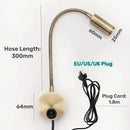 GobekUsa Bronze Gooseneck LED Wall Lamp Bedroom Bedside Sconce Spot Lighting