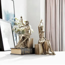 GobekUsa Justice Goddess Statue Bookends: Creative Home Decor for Study Room