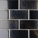 Ebony Multi Finish Subway Ceramic Tiles 3x6