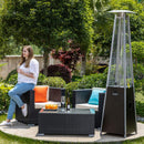 Legacy Heating Commercial Bronze Quartz Glass Tube Patio Outdoor Propane Heater For Backyards, Decks And Restaurants (SAK89210) by SAKSBY WHOLESALE