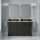 James Martin Brookfield 60" Double Bathroom Vanity, Black Onyx