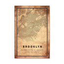 Brooklyn Vintage Map Canvas