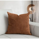 GobekUsa Brown Corduroy Patchwork Cushion Cover 50x50cm Modern Luxury Pillow Case