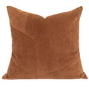 GobekUsa Brown Corduroy Patchwork Cushion Cover 50x50cm Modern Luxury Pillow Case