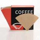 Brown filter paper coffee cone – kitchen brewing accessory by Decorbites