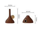 GobekUsa Geometric Triangle Ceramic Vase Flower Arrangement Home Decoration Art
