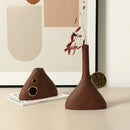 GobekUsa Geometric Triangle Ceramic Vase Flower Arrangement Home Decoration Art