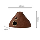 GobekUsa Geometric Triangle Ceramic Vase Flower Arrangement Home Decoration Art