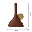 GobekUsa Geometric Triangle Ceramic Vase Flower Arrangement Home Decoration Art