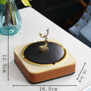 GobekUsa Brown Leather Desktop Storage Basket and Tissue Box