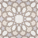 Brown, Light Brown, Beige, Gray Polished Arietta Cement Tiles 8x8