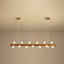 GobekUsa Brown Modern Linear Island Pendant Metal Lamp