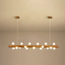 GobekUsa Brown Modern Linear Island Pendant Metal Lamp