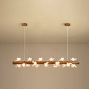 GobekUsa Brown Modern Linear Island Pendant Metal Lamp