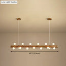 GobekUsa Brown Modern Linear Island Pendant Metal Lamp