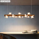 GobekUsa Brown Modern Linear Island Pendant Metal Lamp