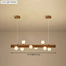 GobekUsa Brown Modern Linear Island Pendant Metal Lamp