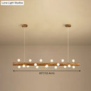 GobekUsa Brown Modern Linear Island Pendant Metal Lamp