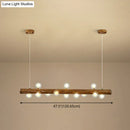GobekUsa Brown Modern Linear Island Pendant Metal Lamp