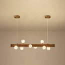GobekUsa Brown Modern Linear Island Pendant Metal Lamp