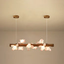 GobekUsa Brown Modern Linear Island Pendant Metal Lamp