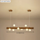 GobekUsa Brown Modern Linear Island Pendant Metal Lamp
