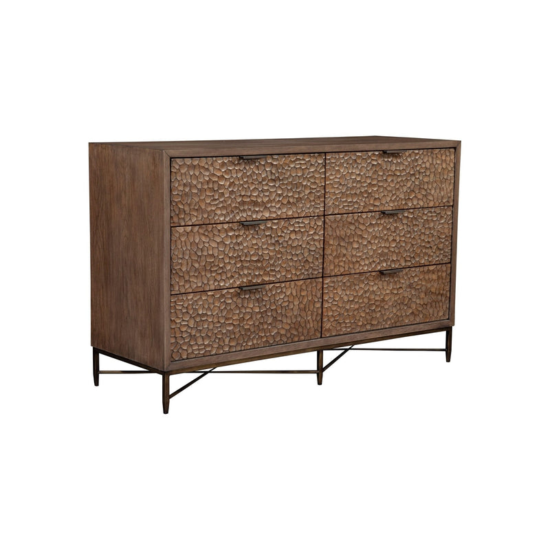 Brown Pearl Dresser, Brown Bronze