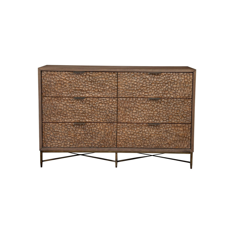 Brown Pearl Dresser, Brown Bronze