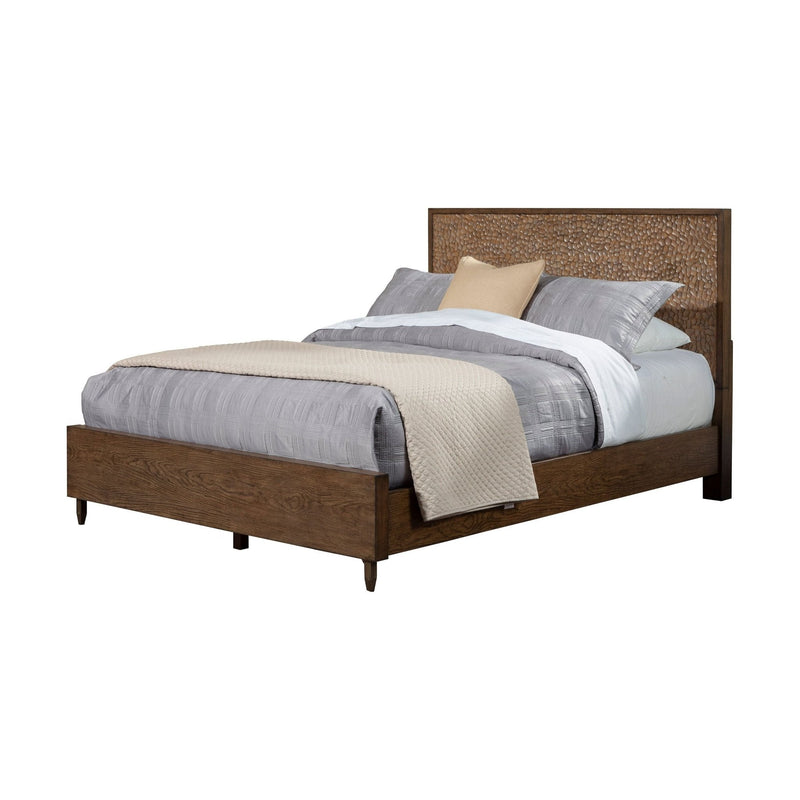 Brown Pearl Platform Bed, Brown Bronze