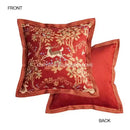 GobekUsa Handmade Reindeer Applique Embroidery Christmas Cushion Cover - Festive Xmas Holiday Decor